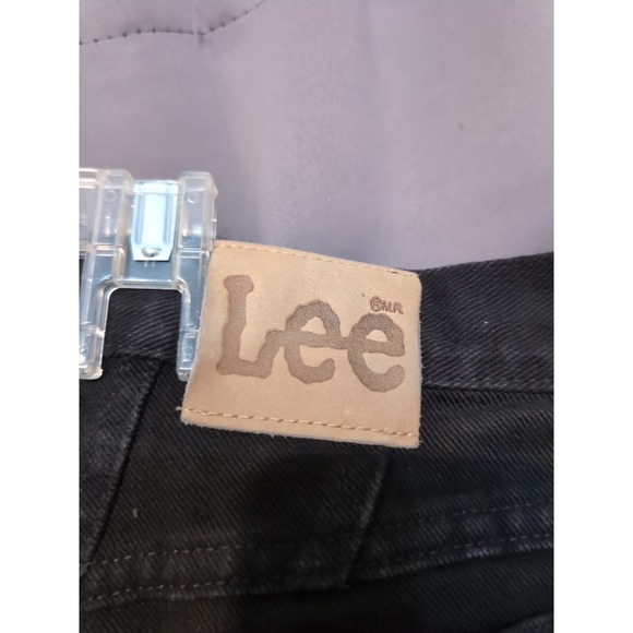Lee Black High Waisted Straight Leg Jeans, Women's Size 18, Lower On The Waist‎ - Picture 3 of 7